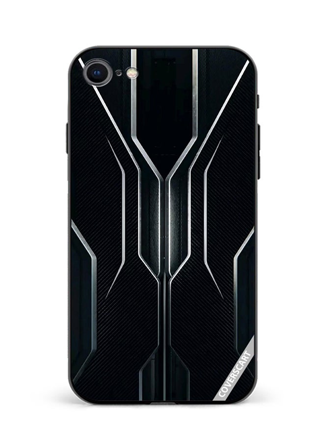 COVERSCART Protective Case Cover For Apple iPhone 8 Abstract Design Black