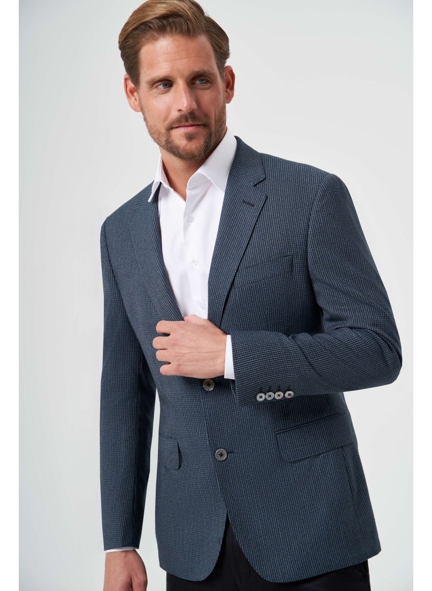 Bisse Men's Regular Fit Mono Collar Jacket Anthracite PCK23Y23102_D58  - Image 4