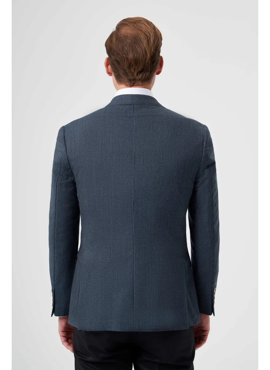 Bisse Men's Regular Fit Mono Collar Jacket Anthracite PCK23Y23102_D58