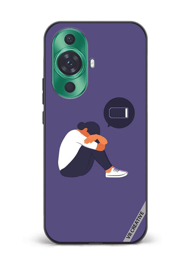 VR CREATIVE Protective Case Cover For Huawei nova 11 Pro Battery Low Design Multicolour - Image 1