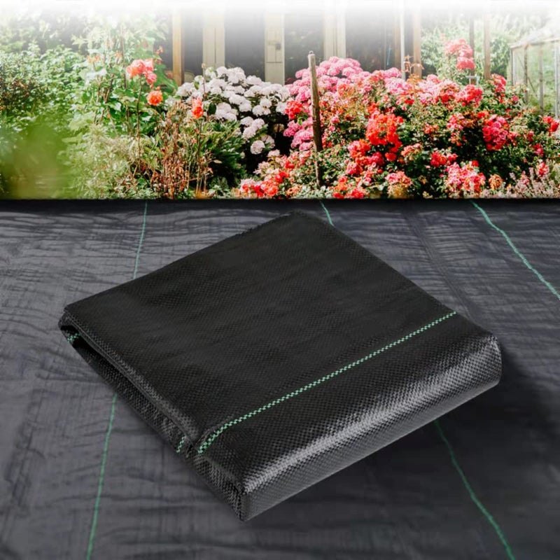 LGJIAOJIAO 3ftx50ft Weed Barrier Landscape Fabric Heavy Dutyï¼ŒWeed Block Gardening Ground Cover Mat, Weed Control Garden Cloth ï¼ŒWoven Geotextile Fabric for Underlaymentï¼ŒCommercial Driveway Fabric - Image 1