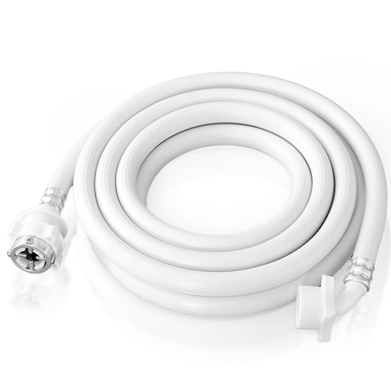GDLPZM 66FT 2 meter wave wheel drum washing machine water supply pipe extension pipe with steel head fully automatic drum washing machine water inlet hose