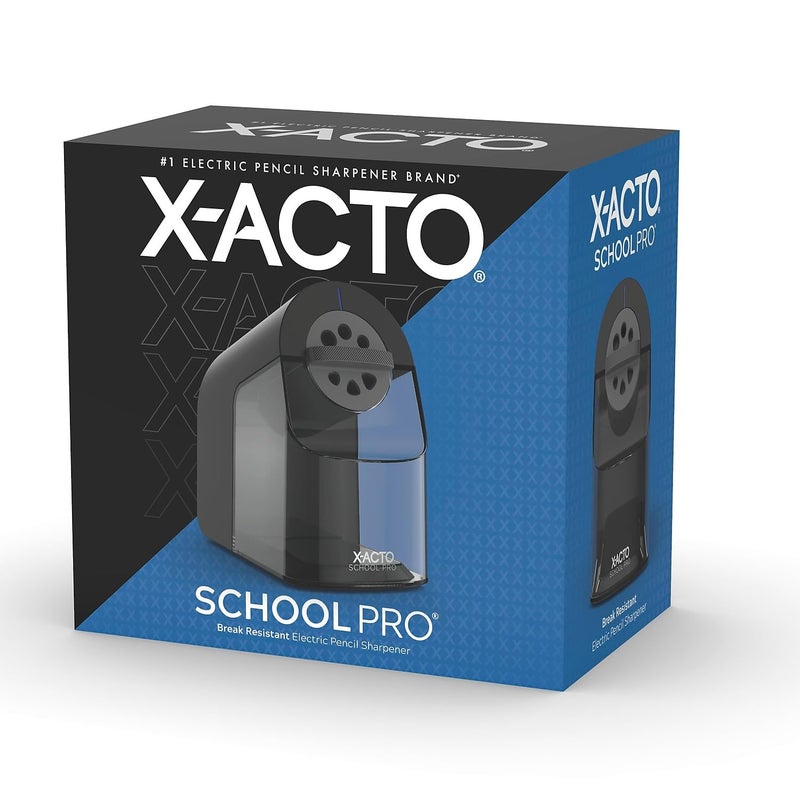 X-Acto مبراة أقلام كهربائية X-ACTO 1670 للمدارس، أسود/رمادي - Image 2