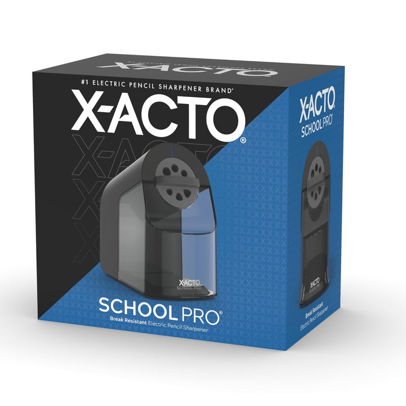 X-Acto مبراة أقلام كهربائية X-ACTO 1670 للمدارس، أسود/رمادي - Image 1