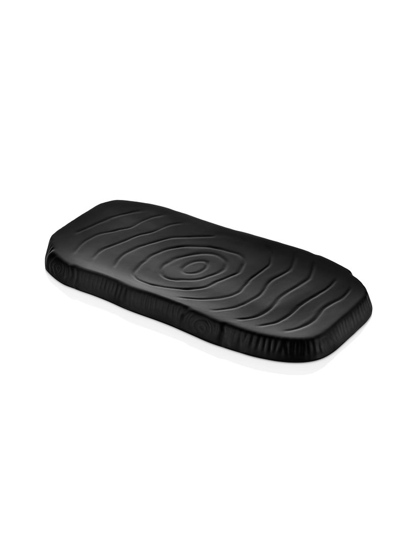Black Melamine Serving Dish Size 35 cm
