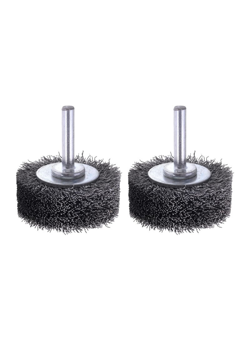 Excefore 2 Pack Wire Wheel Brush for Drill Attachment - Heavy Duty 2 Inch Wire Brushes for Paint and Rust Removal, 0.0118" Carbon Steel Wire, 1/4in Shank, 20000RPM  - Image 1
