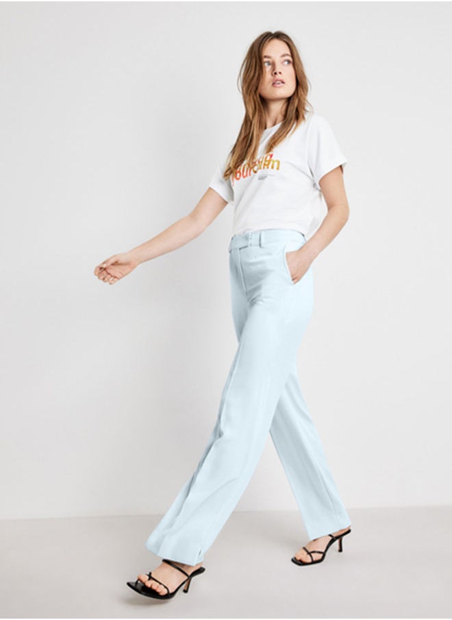GERRY WEBER - Flowing trousers in a straight, high-waisted fit - Image 1