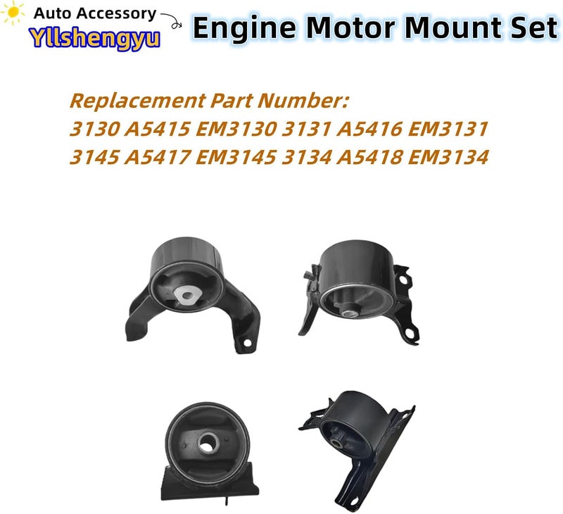 Yllshengyu Engine Motor Mount Set for Jeep and Dodge - Image 3