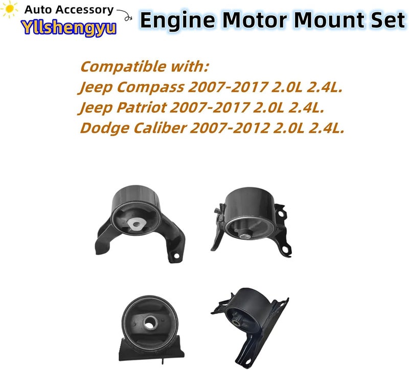 Yllshengyu Engine Motor Mount Set for Jeep and Dodge - Image 2