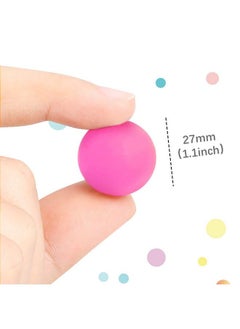 Pllieay 50 Pieces Colorful Bouncy Balls Bulk Mixed Pattern Bouncy Balls For Kids Party Favors Prizes Birthdays Gift  - Image 3