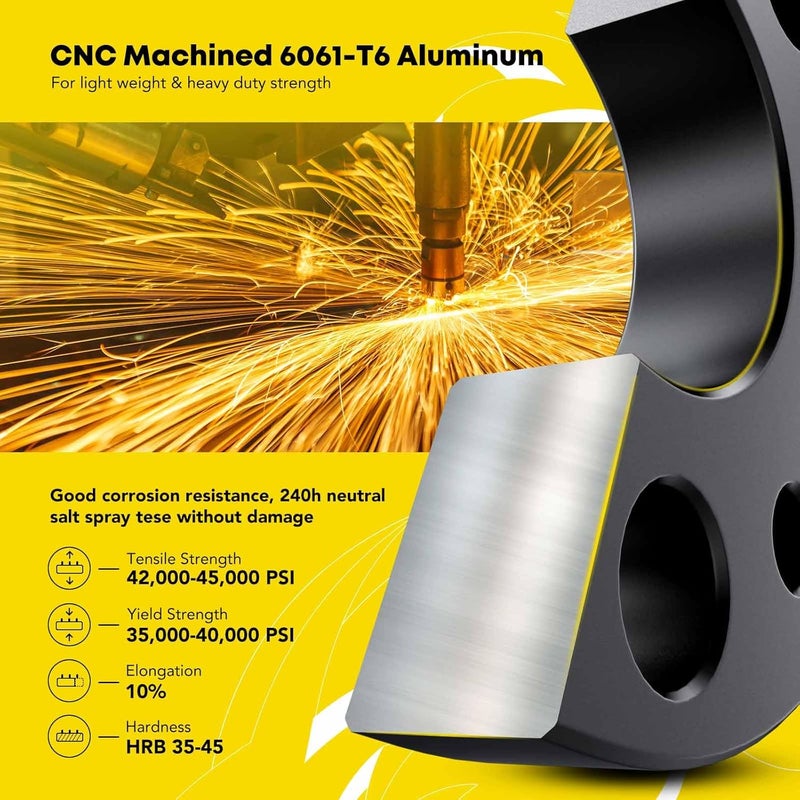 YHTAUTO 5x4.5 Hub Centric Wheel Spacers - 1 Inch - Image 5