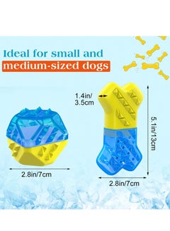 KASTWAVE Pet Teether Cooling Chew Toys, Freezable Teething Toy for Puppies Freeze Interactive Toys in Summer Cooling Frozen Dog Treat Training Tools for Small and Medium Dogs  - Image 4