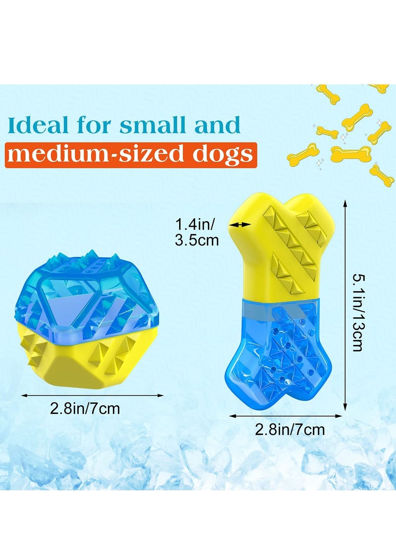 KASTWAVE Pet Teether Cooling Chew Toys, Freezable Teething Toy for Puppies Freeze Interactive Toys in Summer Cooling Frozen Dog Treat Training Tools for Small and Medium Dogs - Image 4