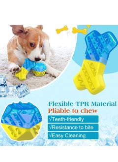 KASTWAVE Pet Teether Cooling Chew Toys, Freezable Teething Toy for Puppies Freeze Interactive Toys in Summer Cooling Frozen Dog Treat Training Tools for Small and Medium Dogs  - Image 5