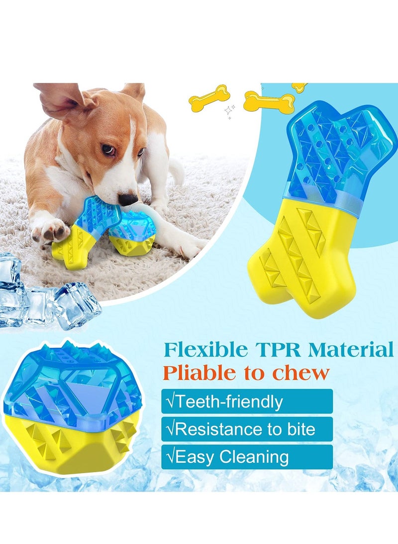 KASTWAVE Pet Teether Cooling Chew Toys, Freezable Teething Toy for Puppies Freeze Interactive Toys in Summer Cooling Frozen Dog Treat Training Tools for Small and Medium Dogs - Image 5