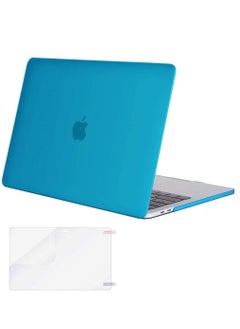Generic MacBook Pro 13 inch Case 2023 2022 /2021 /2016 M2 M1 A2338 A2251 A2289 A2159 A1989 A1708 A1706 Plastic Hard Shell Case & Screen Cover Skin Blue  - Image 1