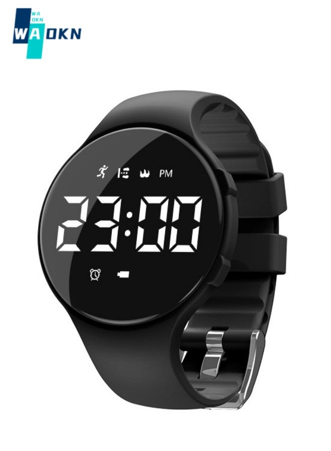 WAOKN Led Digital Pedometer Watch , Digital Steps Tracker , Non-Bluetooth, Vibrating Alarm Clock, Stopwatch,Digital Pedometer watch,with Calories/Stopwatch, Great Gift for Children Teens Girls Boys Women - Image 1
