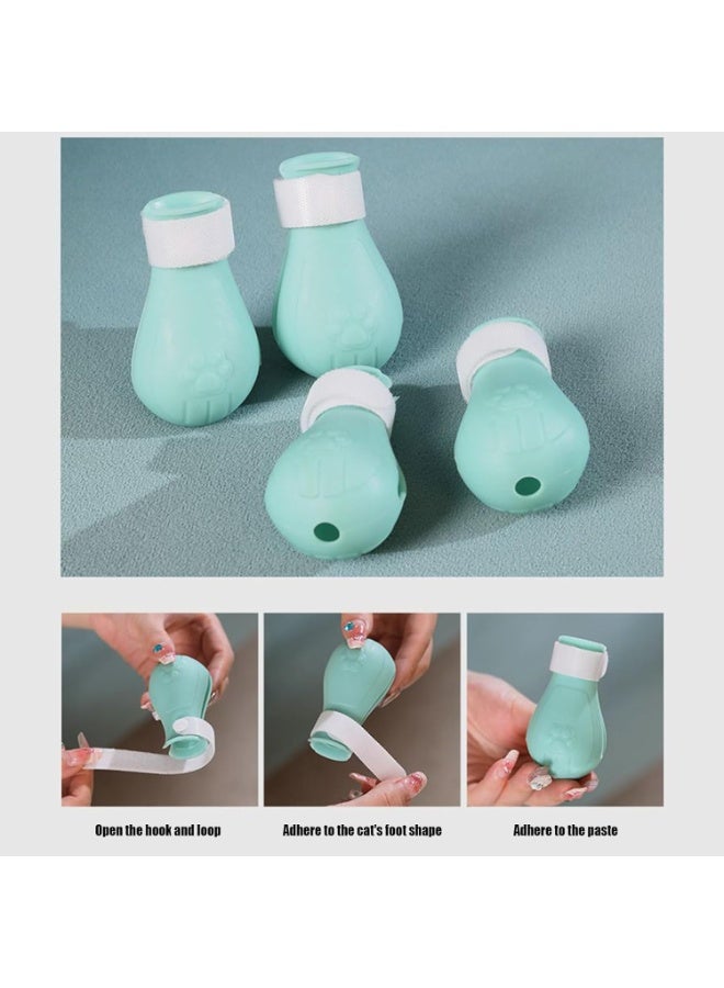 A.M Cat Muzzle - Cat Muzzle and Boots for Nail Trimming | Breathable Pet Headgear for Shaving Bathing Washing Trimming Veterinary Visits - Image 2