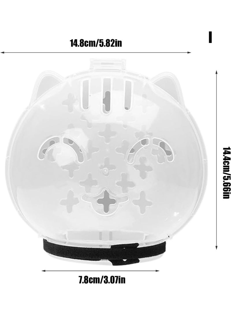 A.M Cat Muzzle - Cat Muzzle and Boots for Nail Trimming | Breathable Pet Headgear for Shaving Bathing Washing Trimming Veterinary Visits - Image 4