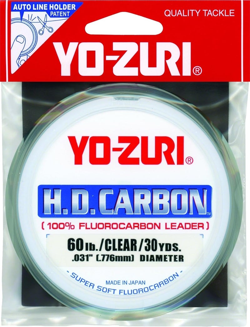 Yo-Zuri H.D. Carbon 100% Fluorocarbon Leader Line - 30 lb Test, Clear, 100 Yards - Image 2
