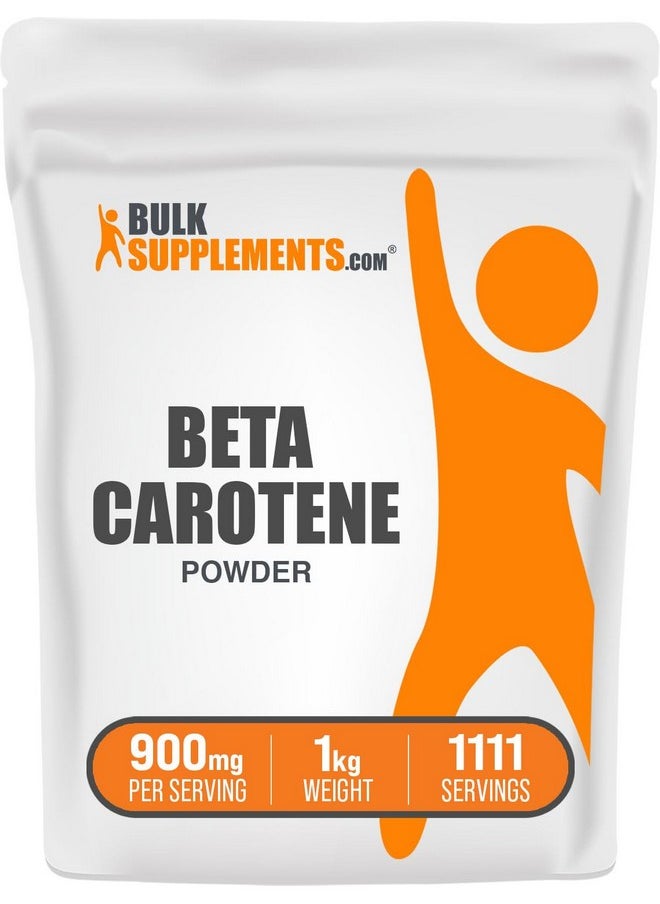 بالك سابلمنتس مسحوق بيتا كاروتين من BulkSupplements.com - فيتامينات صحية للعين - مكملات الرؤية - مكملات الميلانين - مكملات بيتا كاروتين - مكملات فيتامين أ (1 كيلوجرام - 2.2 رطل)  - Image 1