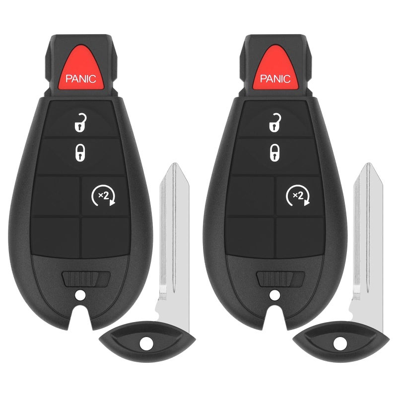 Vurkcy Key Fob Replacement for 20092012 Dodge Ram  Journey 0812 Durango Charger 0814 Challenger 0820 Grand Caravan 0813 Grand Caravan 0816 Chrysler Town Country 0912 VW Routan 2Pcs