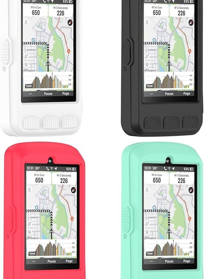 Black Silicone Protective Case Cover for Wahoo ELEMNT Cycling Computer Bike Navigation - Image 2