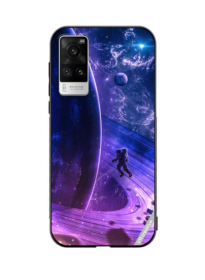 VR CREATIVE Protective Case Cover For Vivo X60 Pro Galaxy Space Digital Design Multicolour - Image 1