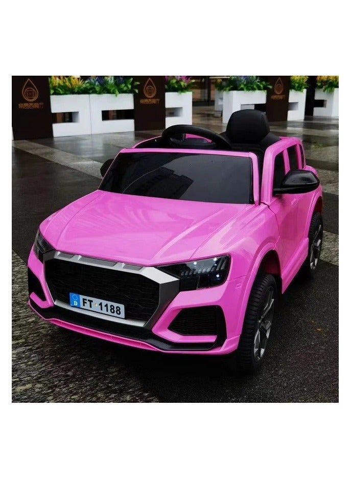Modern electric ride-on car for children with lights and music (pink) - Image 2