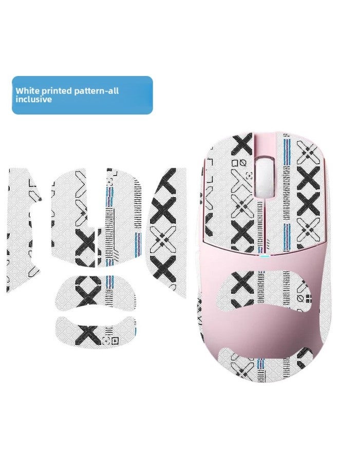 For Lan LAMZU Atlantis Mouse Anti-slip Stickers THORN Thorns OG MINI Foot Mat Foot Stickers-Color:[atlansi MINI | White All-inclusive | Printing] Free Cleaning Cotton  - Image 1
