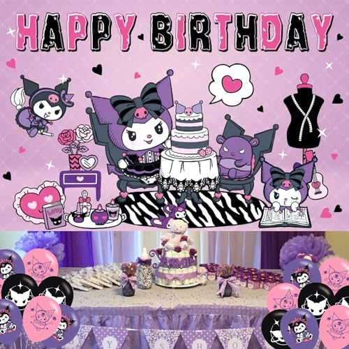 PINUO Anime Birthday Party Backdrop, Birthday Party Decoration,Themed Happy Birthday Banner Shoot Photo Backgrounds Props for Boys and Girls Party 5x3ft - Image 4