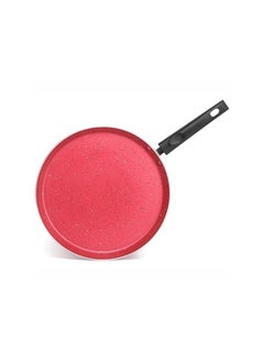 باترفلاي صينية طهو جرانيت غير لاصقة من Butterfly Coral DLX | 250 مم | ألومنيوم ممتاز | قاعدة حثية | خالية من حمض بيرفلورو الأوكتانويك | مقاومة للخدش | للدوسا والروتي والأسماك المقلية والأومليت | أحمر مخملي  - Image 1