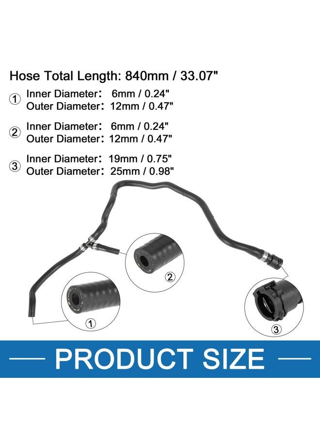 A ABSOPRO Car Radiator Coolant Water Hose from Expansion Tank 17127541146 for BMW 750i 2006-2008 Black - Image 3