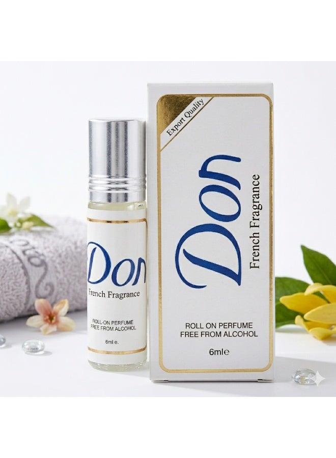 دون عطر رول أون دون فرنش 6 مل خالٍ من الكحول - Image 1