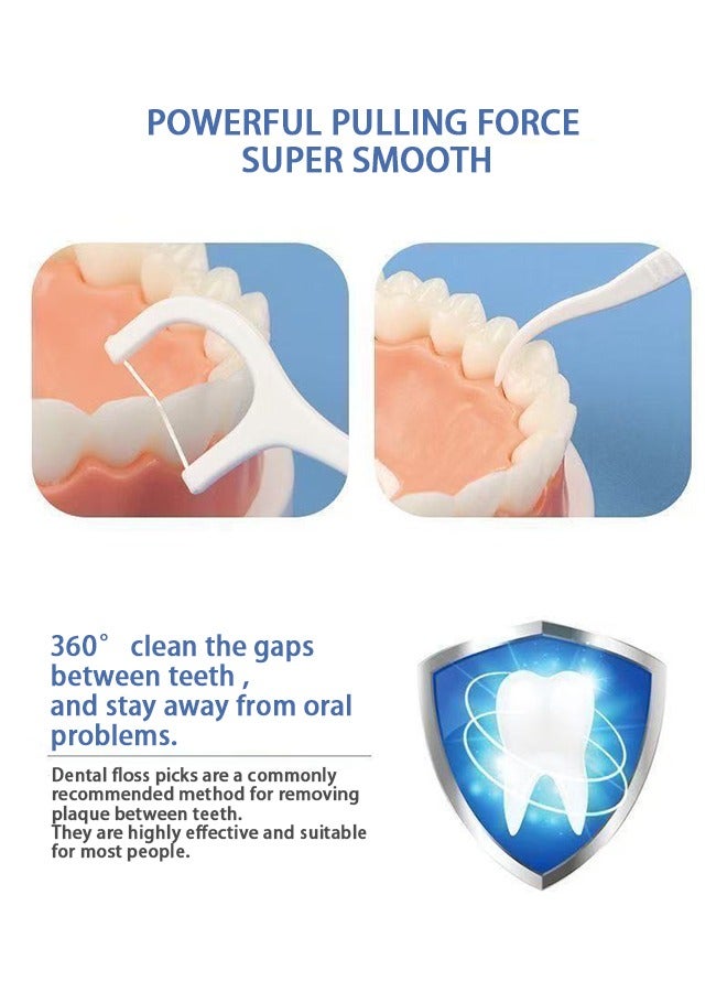 200-pcs dental floss toothpick,teeth stick,tooth picks,floss picks,teeth cleaning，family size - Image 3