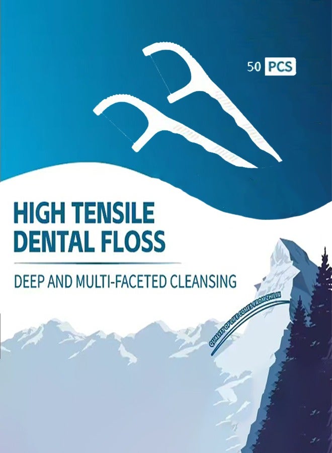 200-pcs dental floss toothpick,teeth stick,tooth picks,floss picks,teeth cleaning，family size - Image 2