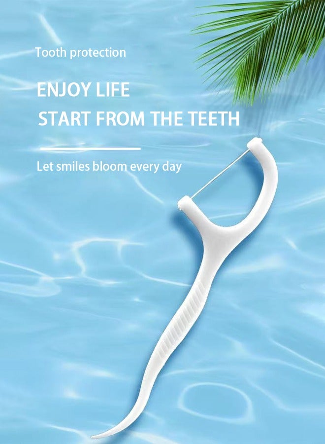 200-pcs dental floss toothpick,teeth stick,tooth picks,floss picks,teeth cleaning，family size - Image 1