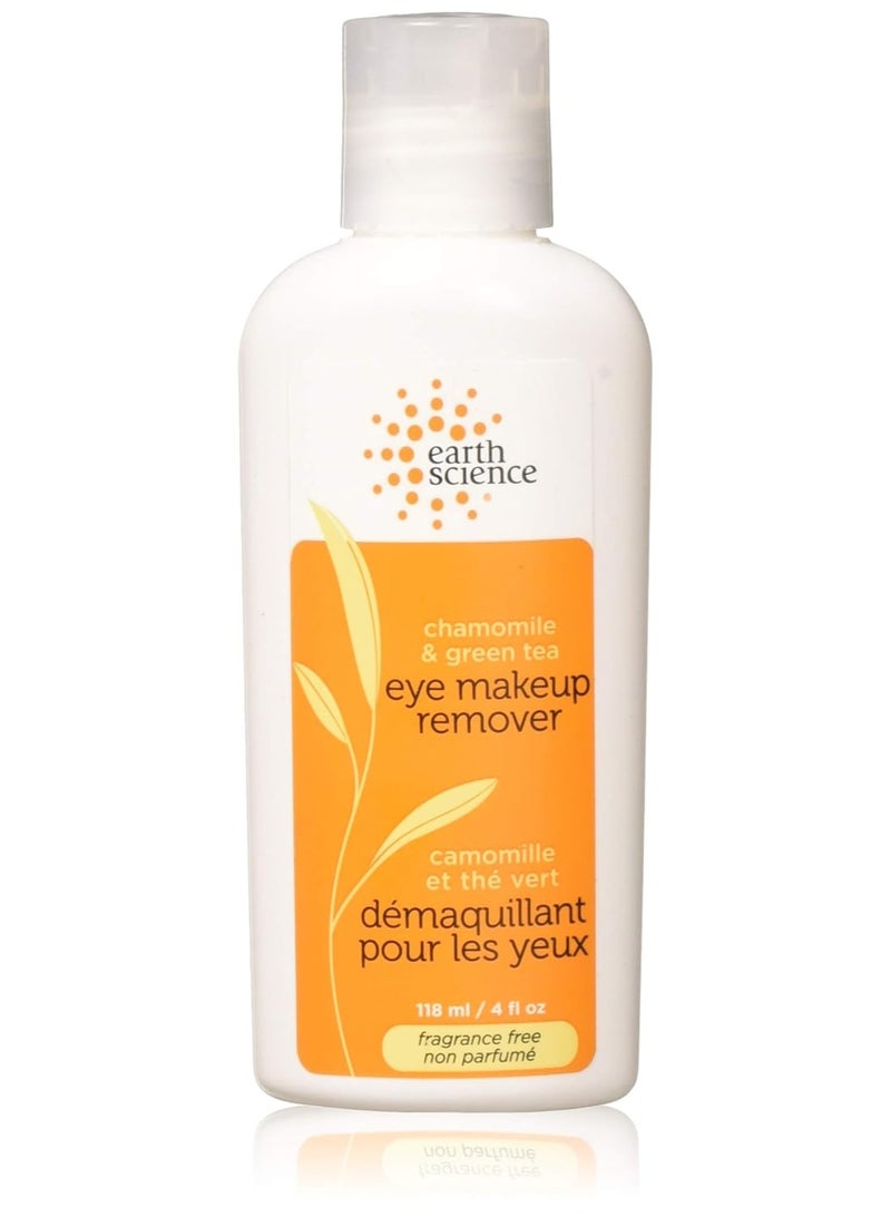 Earth Science Chamomile & Green Tea Eye Makeup Remover — extra gentle, skin-softening formula, 4 oz.