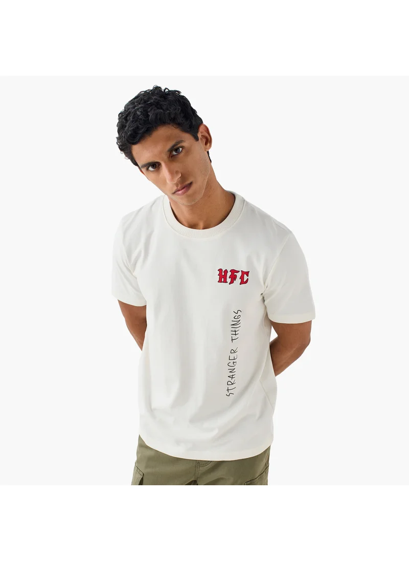 FAV Stranger Things Print Crew Neck T-shirt