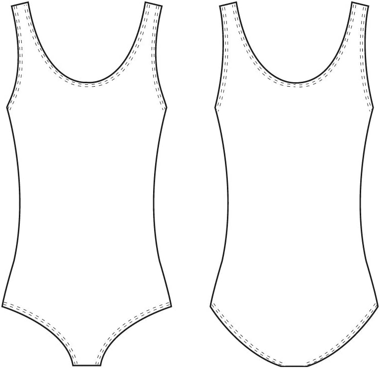 Bloch Dance Girls Tutu Scoop Front/Back Tank Leotard, White, Size 6X 7 - Image 2