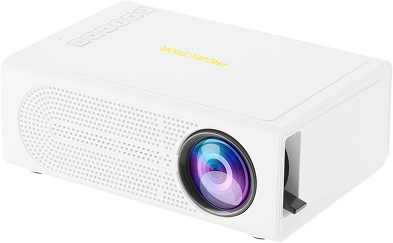 Mini Projector, 1080P HD Portable Projector Movie Video Projector Compatible with HDMI/USB/AV/Memory Card/5V-2A, Wired Phone Same Screen, Apartment Must Haves, Mini Tv, Cool Stuff forfor Women Men - Image 1