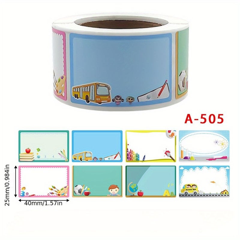 Model A-507 200 Labels Roll Up Handwritten Name Tags Self Adhesive Stickers - Image 2
