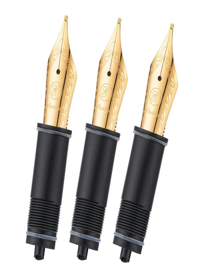 Asvine 3 PCS Fountain Pen Replaced Nibs, 6 Gold Plated EF Nib V169, P20, P30 and V126, NOT Fit P36 - Image 1