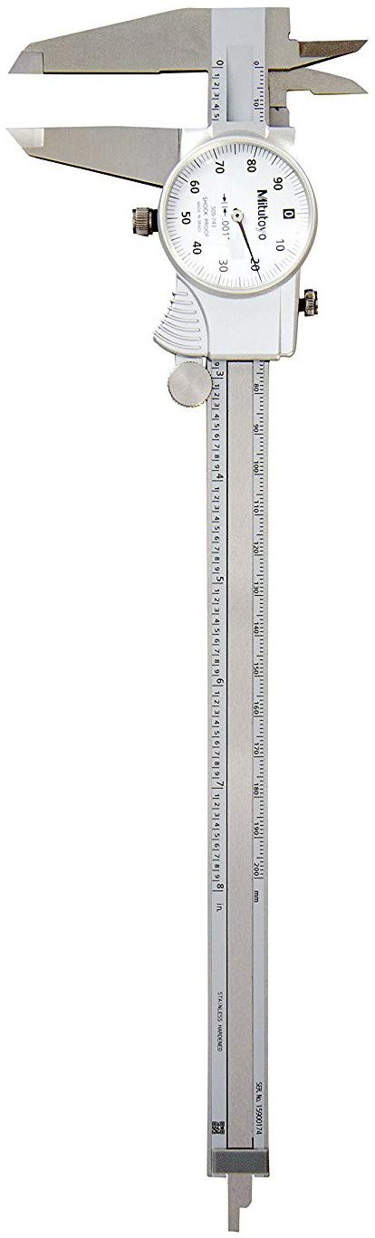 Mitutoyo Mitutoyo 505743 Dial Caliper 01 per Rev 08 Range 0001 Accuracy  - Image 2