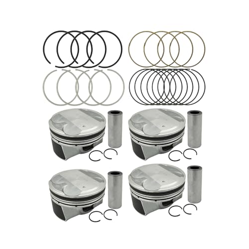 UINIEBOOM 4Pcs STD Engine Piston & Ring Kit, 23041-2E800 23040-2E601 Replacement Piston & Piston Rings Compatible with Hyundai Kona Veloster Elantra/with Kia 2.0L 2017-2019 - Image 1