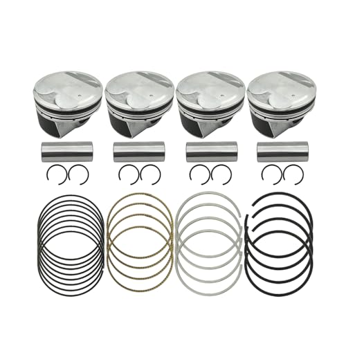UINIEBOOM 4Pcs STD Engine Piston & Ring Kit, 23041-2E800 23040-2E601 Replacement Piston & Piston Rings Compatible with Hyundai Kona Veloster Elantra/with Kia 2.0L 2017-2019 - Image 2