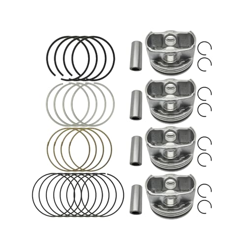 UINIEBOOM 4Pcs STD Engine Piston & Ring Kit, 23041-2E800 23040-2E601 Replacement Piston & Piston Rings Compatible with Hyundai Kona Veloster Elantra/with Kia 2.0L 2017-2019 - Image 3