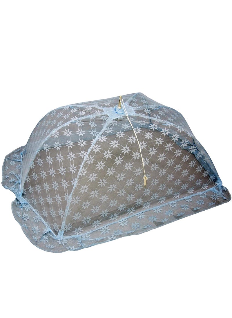 Generic Children's Foldable Mosquito Net Polyester Size S 59 X 94 X 36 cm Blue  - Image 1