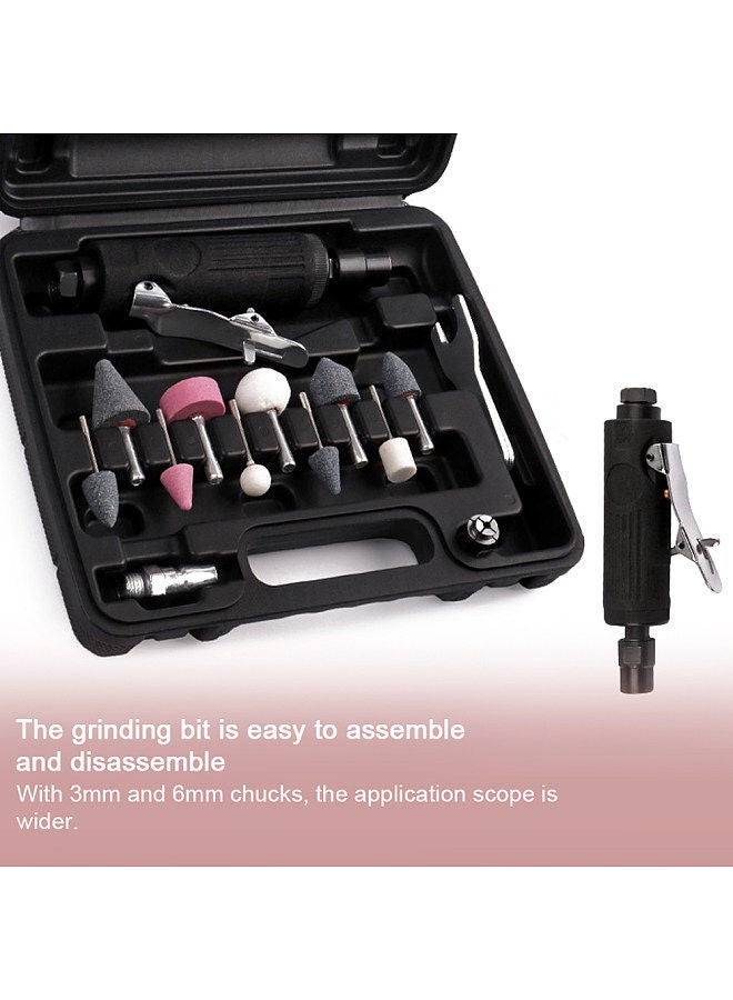 Portable Pneumatic Grind Tool Mini Engraving Tool Set Handheld Polishing Machine 1/4in Air Grinding Machine  - Image 2
