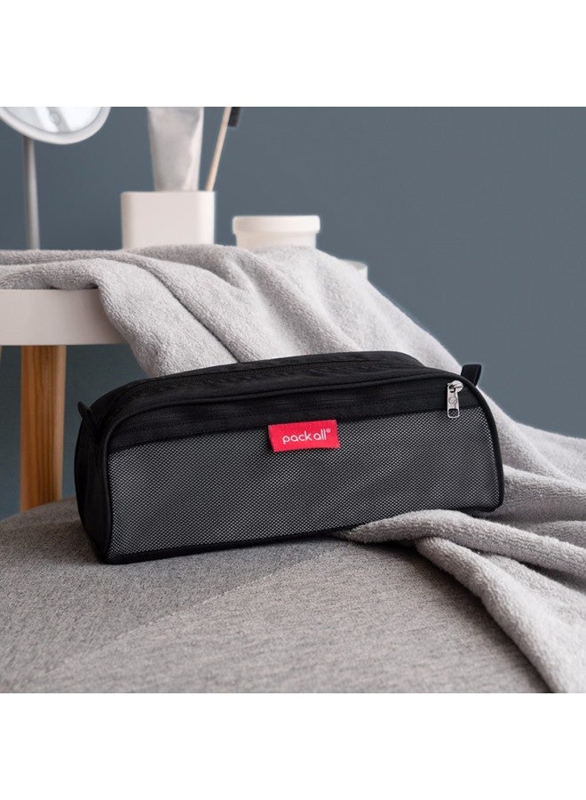 Pack All Toiletry Bag, Business Trip Toiletry Organizer, Large Capacity Portable Travel Storage Bag, Travel Toiletry Bag, Black - Image 5